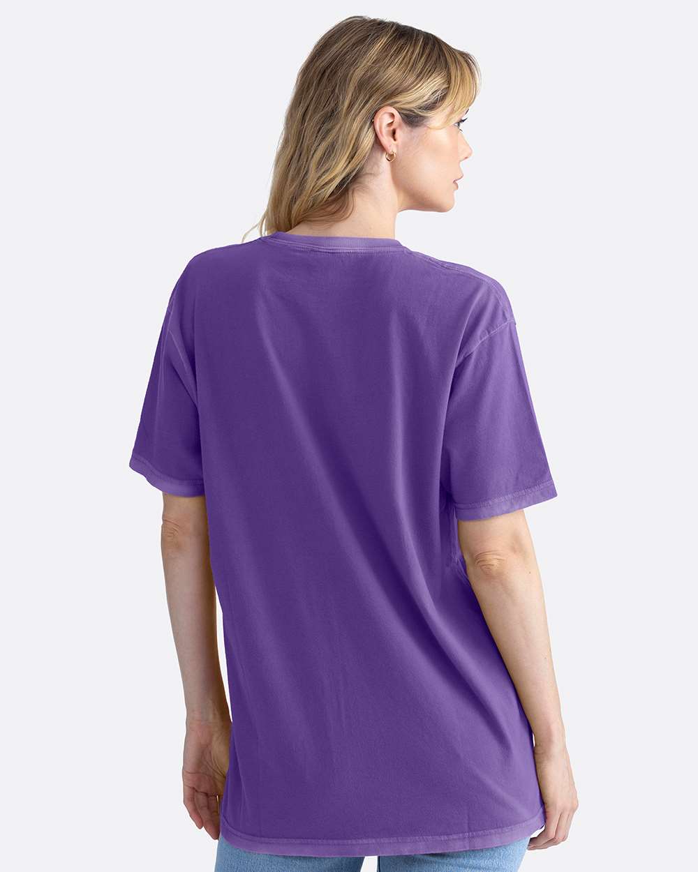 Soft Wash T-Shirt - OnModelBack - B05118672 - Washed Purple Rush