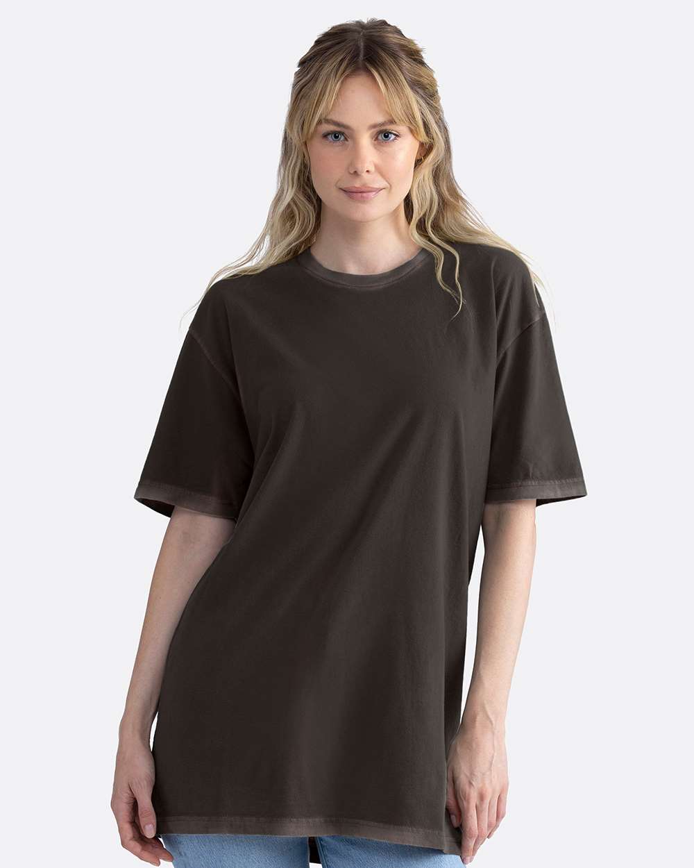 Soft Wash T-Shirt - OnModelFront - B05118102 - Washed Graphite Black