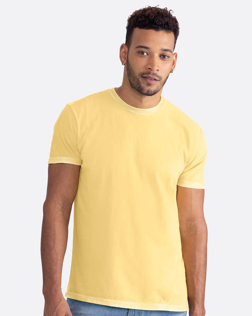 Soft Wash T-Shirt - OnModelFront - B05118402 - Washed Banana Cream