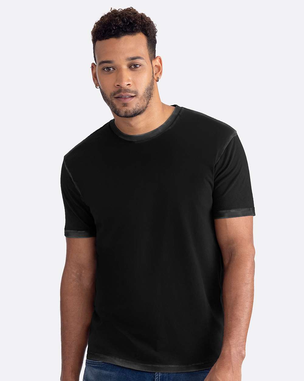 Soft Wash T-Shirt - OnModelFront - B05118502 - Washed Black