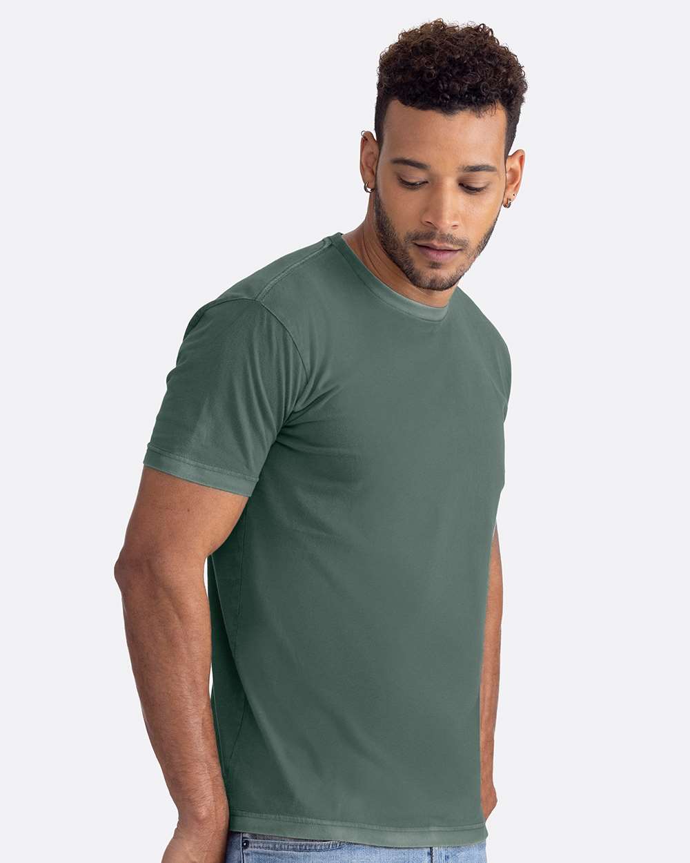 Soft Wash T-Shirt - OnModelSide - B05118112 - Washed Royal Pine