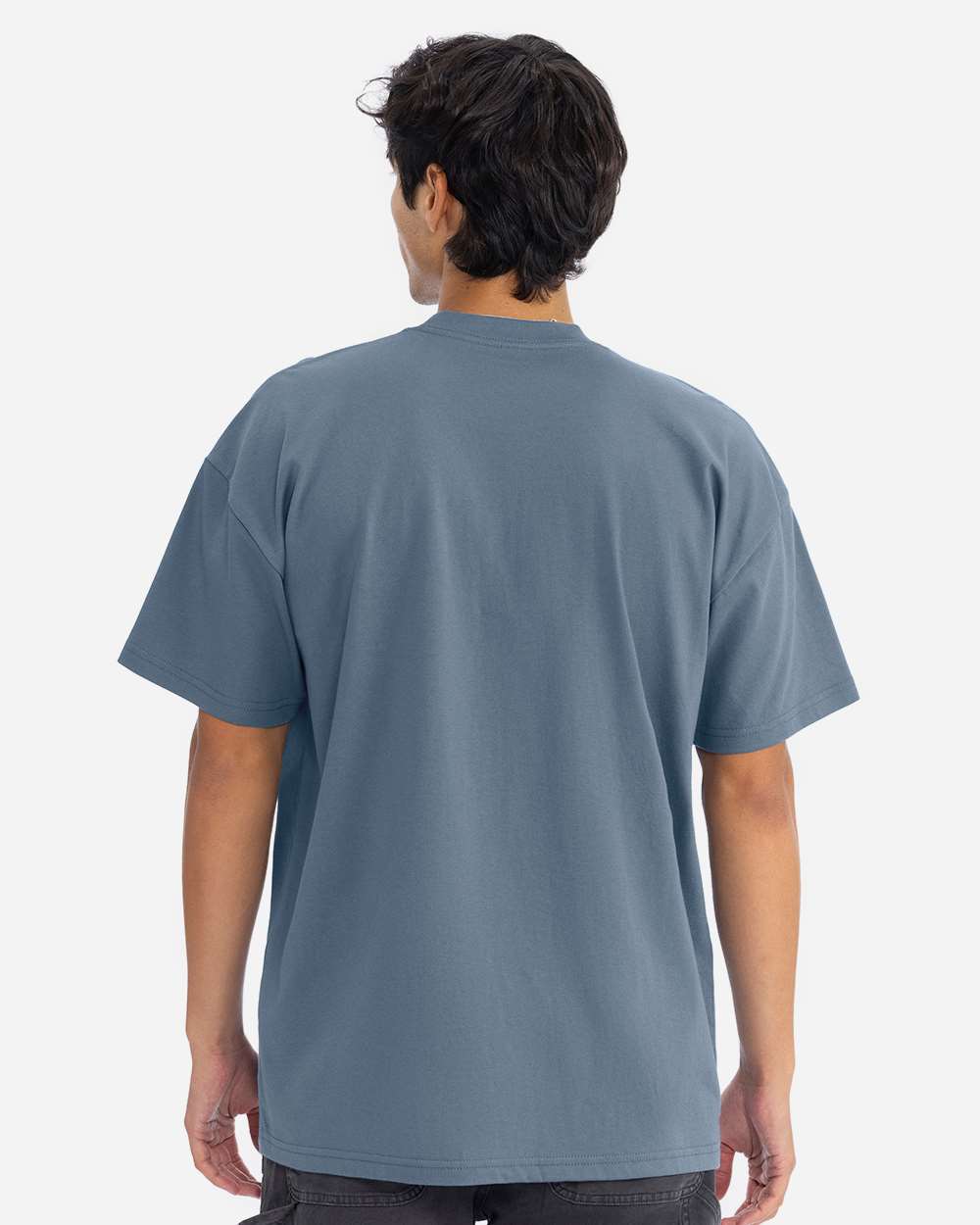 Heavyweight T-Shirt - OnModelBack - B10018252 - Blue Jean