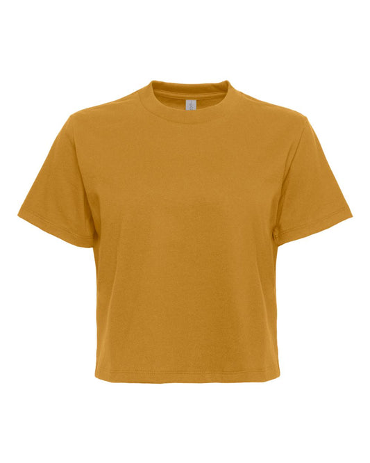 Women's Heavyweight Boxy T-Shirt - Front - B10118282 - Antique Gold