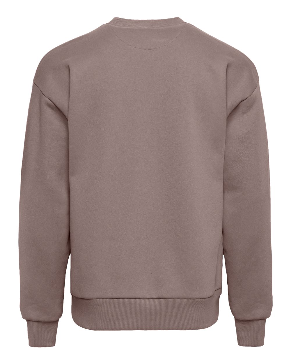 Unisex Heavyweight Crewneck Sweatshirt - Back - B05518012 - Shiitake
