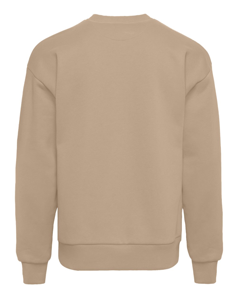 Unisex Heavyweight Crewneck Sweatshirt - Back - B05518242 - Tan