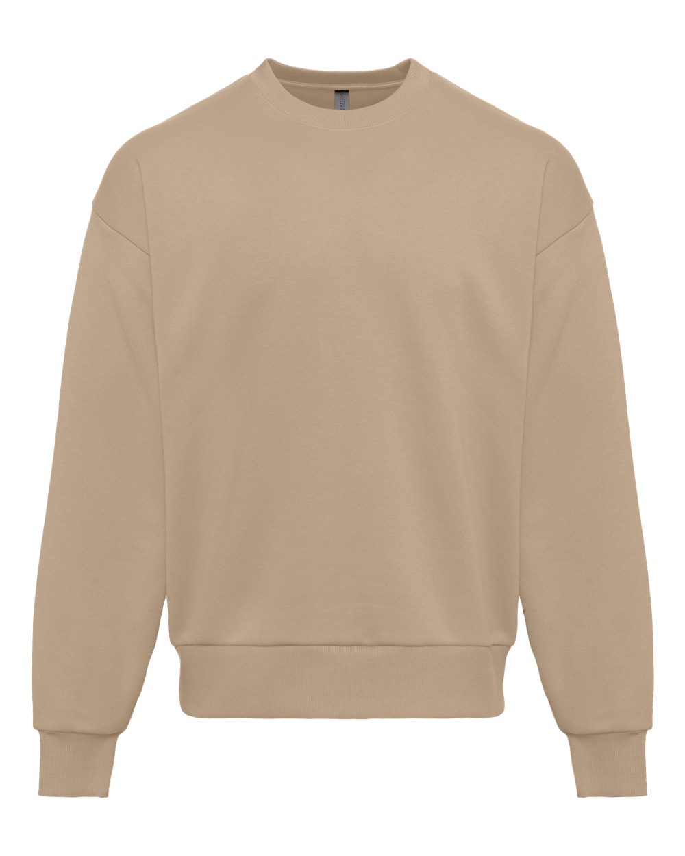 Unisex Heavyweight Crewneck Sweatshirt - Front - B05518242 - Tan