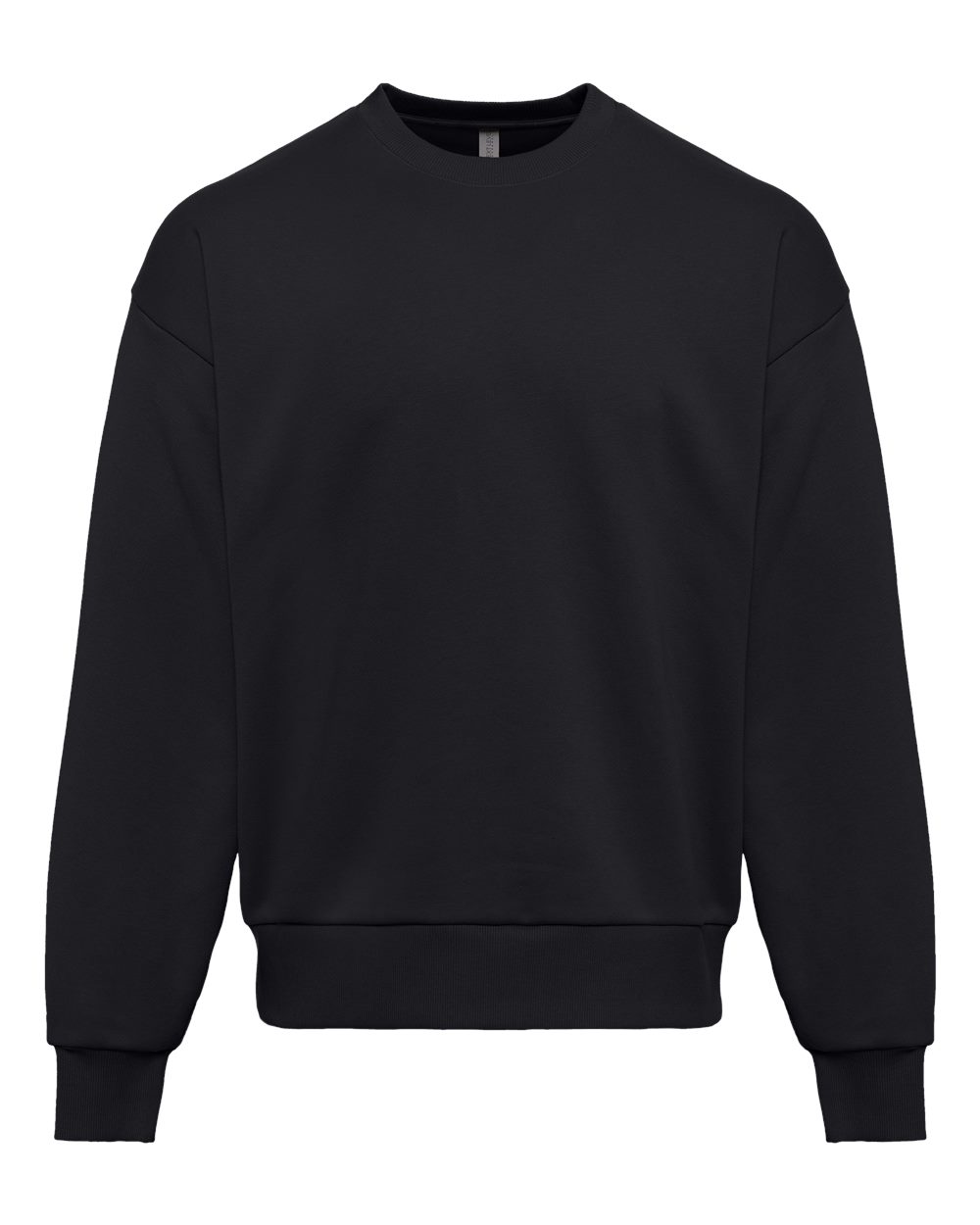 Unisex Heavyweight Crewneck Sweatshirt - Front - B05518502 - Black