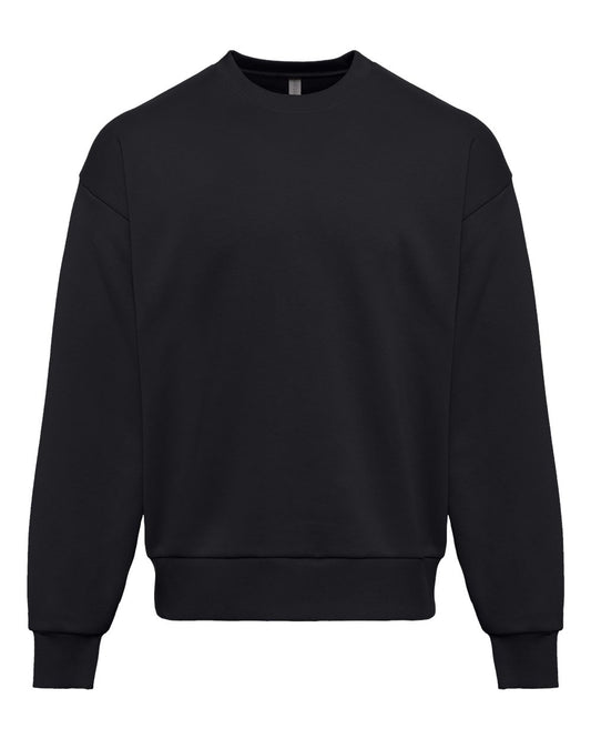 Unisex Heavyweight Crewneck Sweatshirt - Front - B05518502 - Black