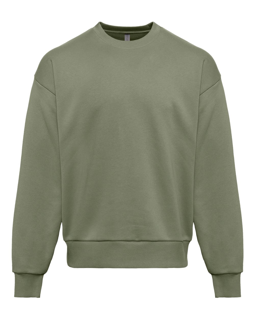 Unisex Heavyweight Crewneck Sweatshirt - Front - B05518642 - Light Olive