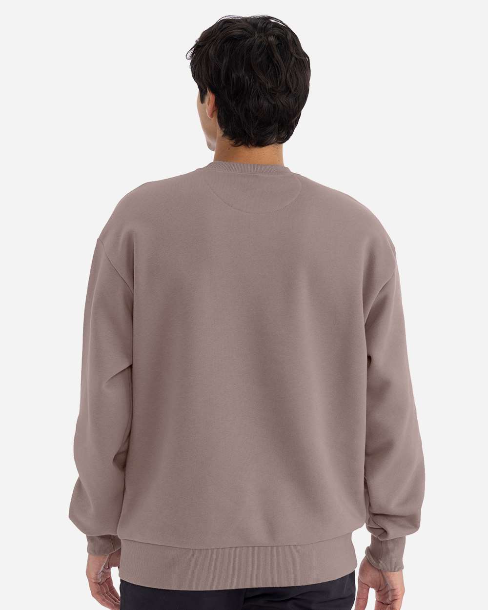 Unisex Heavyweight Crewneck Sweatshirt - OnModelBack - B05518012 - Shiitake