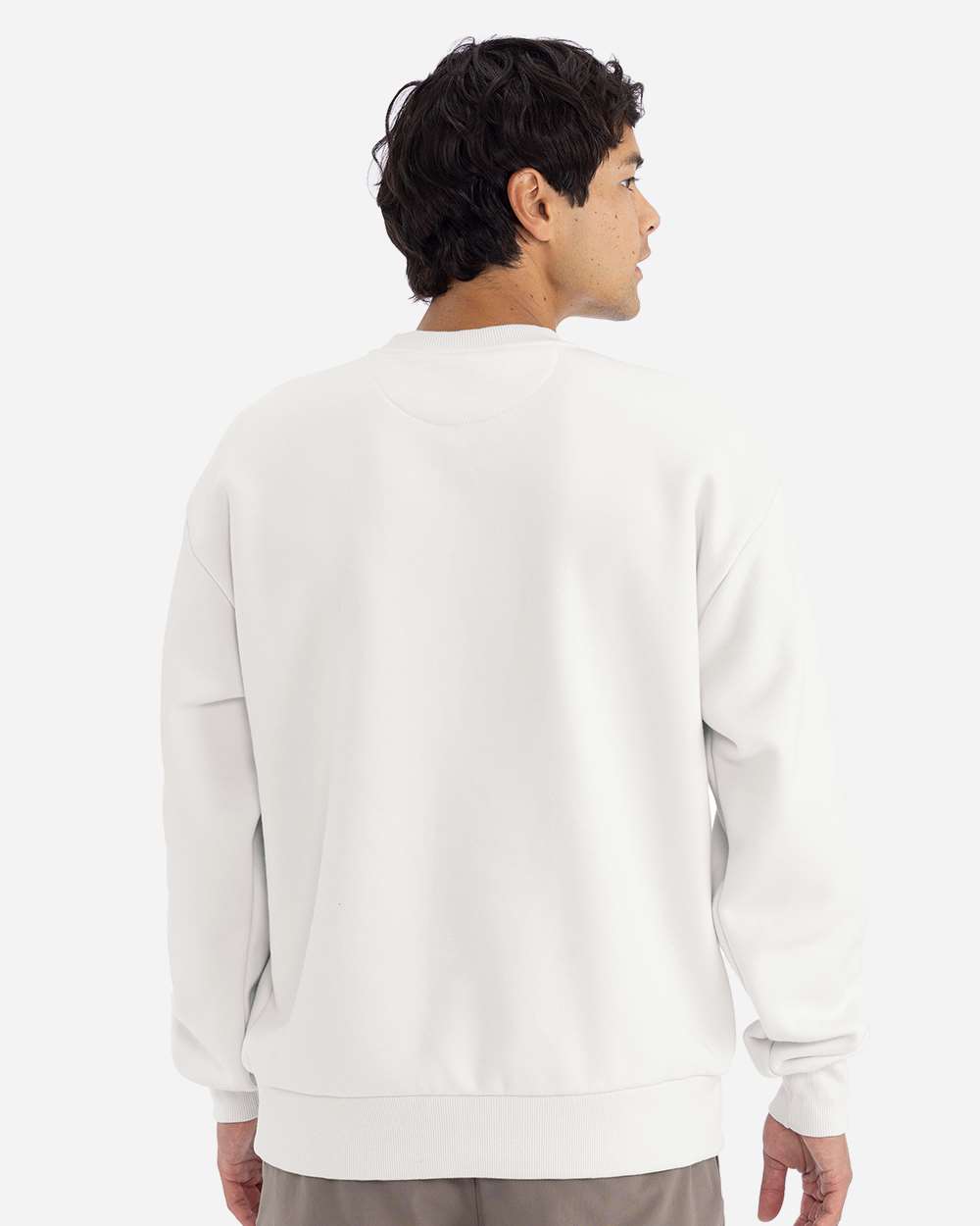 Unisex Heavyweight Crewneck Sweatshirt - OnModelBack - B05518092 - Bone