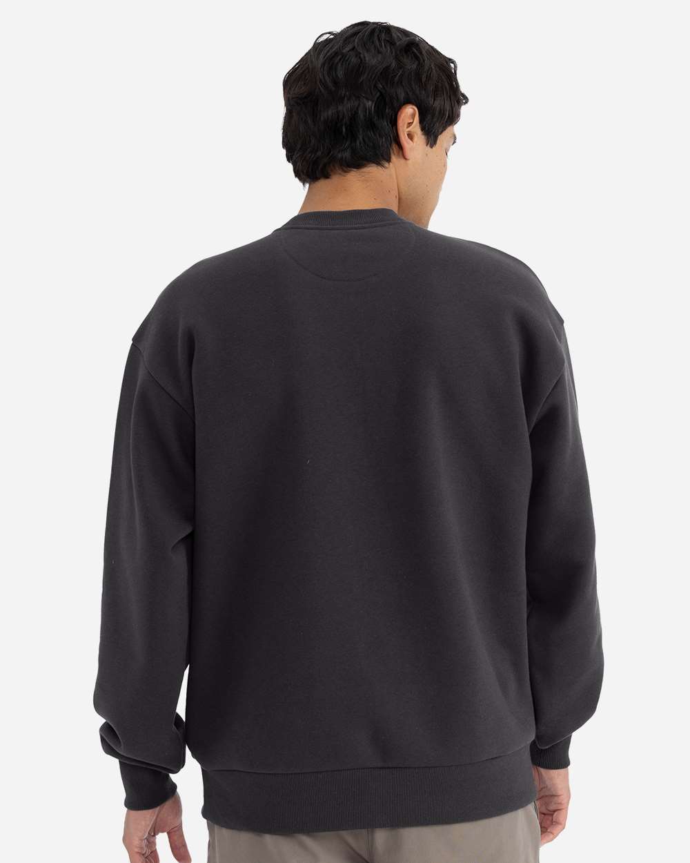 Unisex Heavyweight Crewneck Sweatshirt - OnModelBack - B05518102 - Graphite Black
