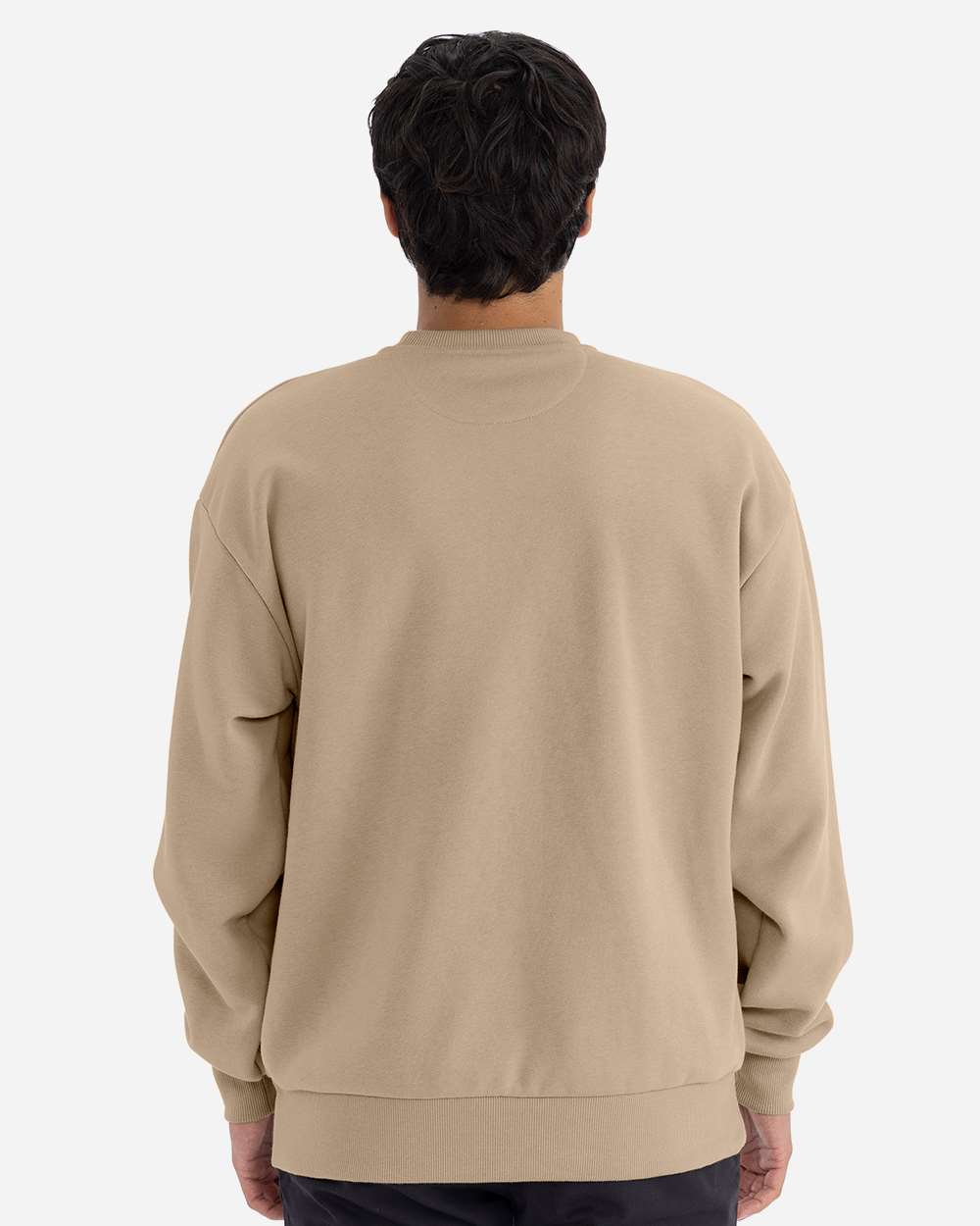 Unisex Heavyweight Crewneck Sweatshirt - OnModelBack - B05518242 - Tan
