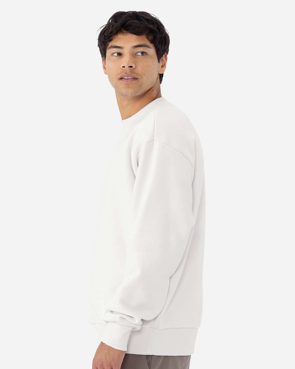 Unisex Heavyweight Crewneck Sweatshirt - OnModelSide - B05518092 - Bone