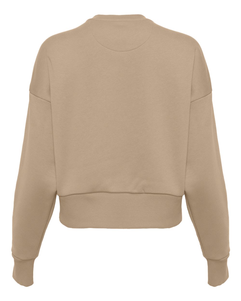 Women's Heavyweight Crewneck Sweatshirt - Back - B05718242 - Tan