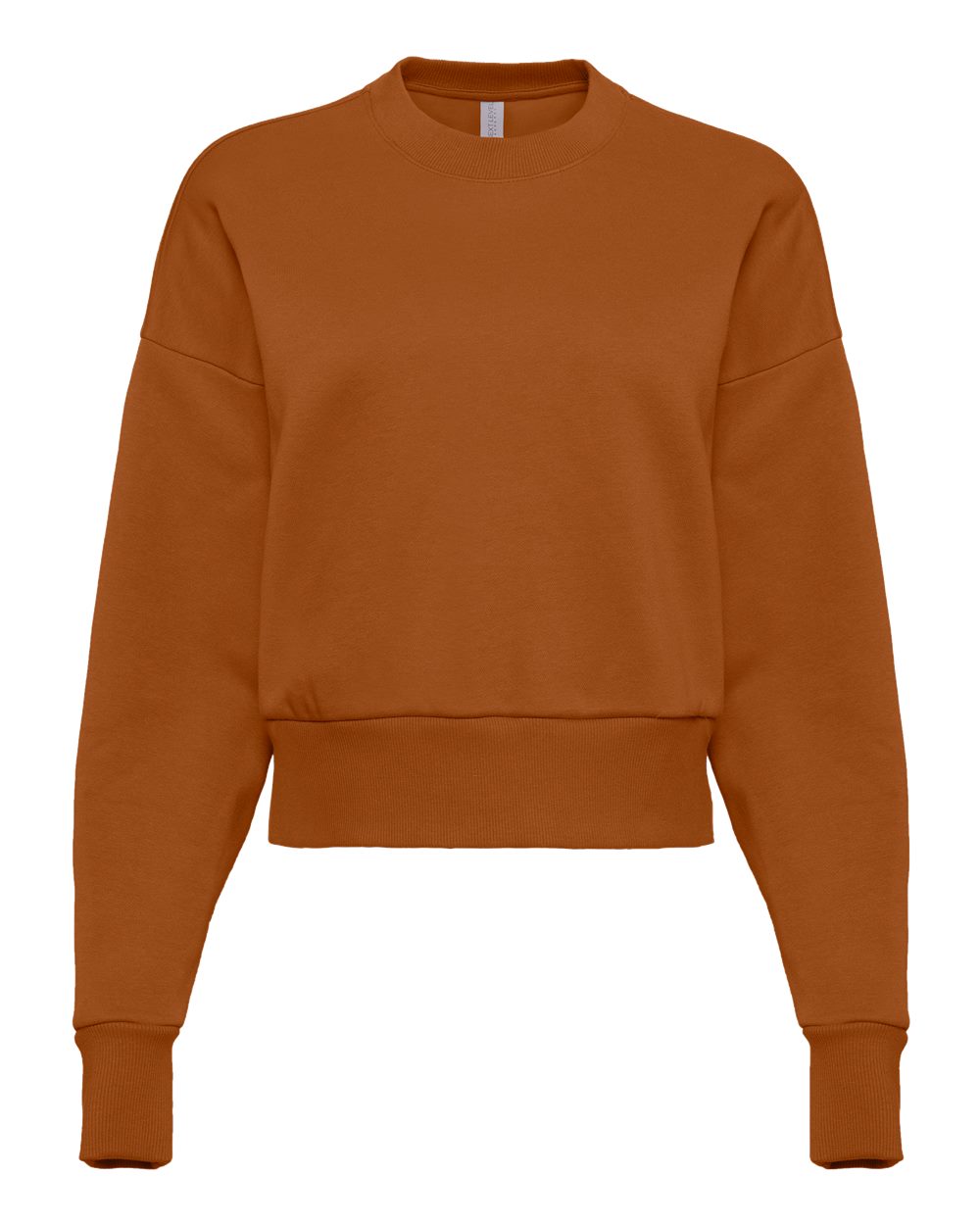 Women's Heavyweight Crewneck Sweatshirt - Front - B05718002 - Clay