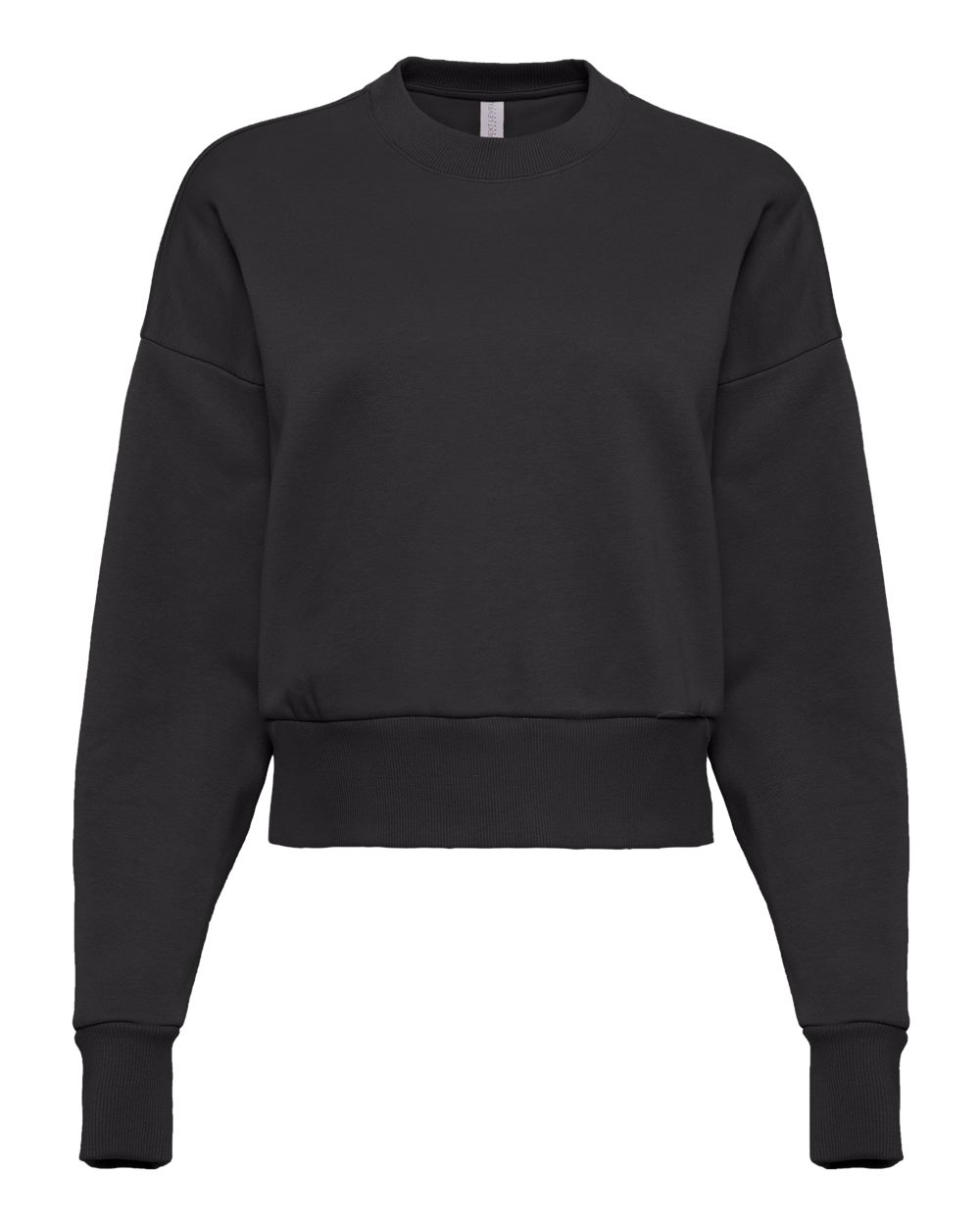 Women's Heavyweight Crewneck Sweatshirt - Front - B05718102 - Graphite Black