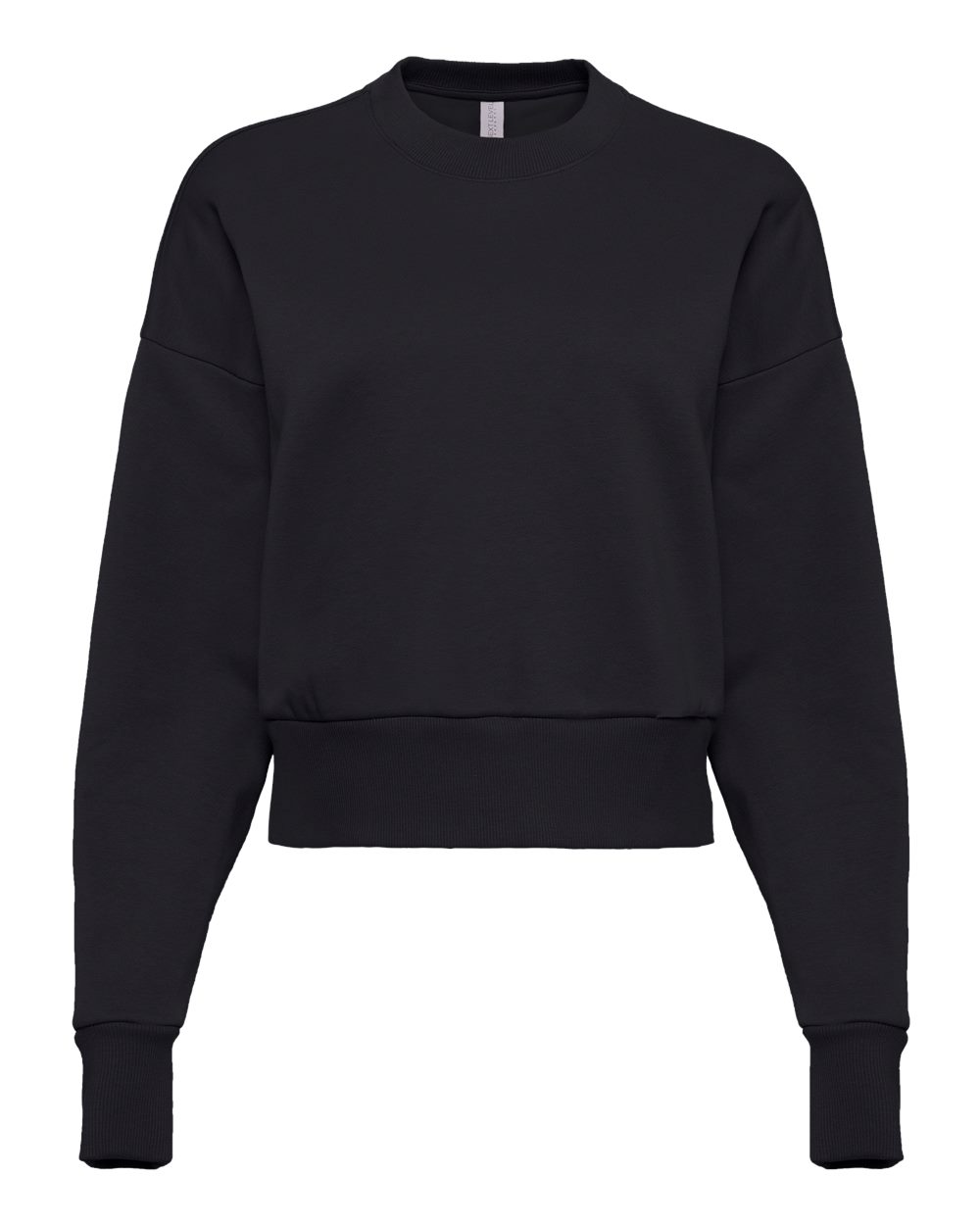 Women's Heavyweight Crewneck Sweatshirt - Front - B05718502 - Black