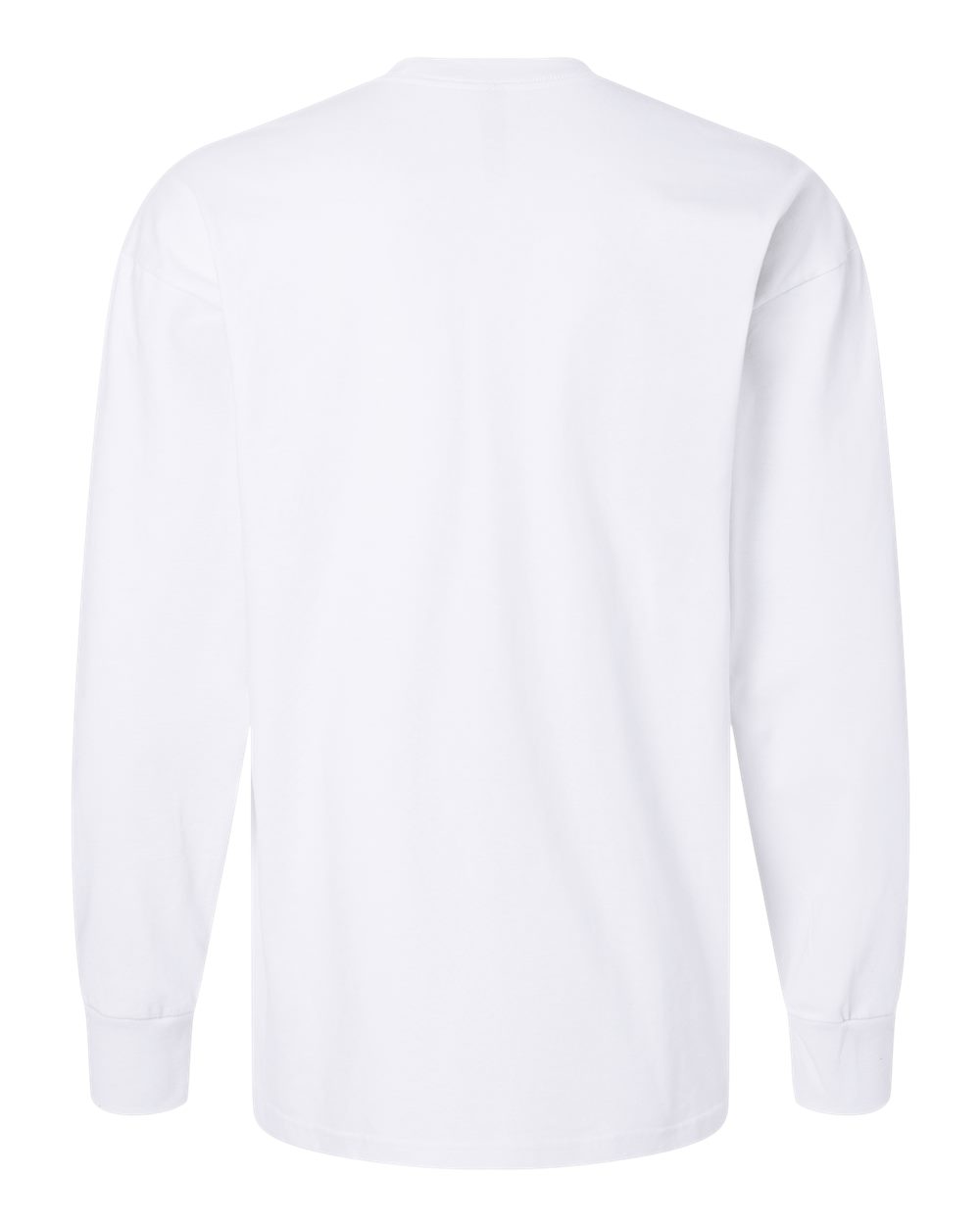 Heavyweight Long Sleeve T-Shirt - Back - B00218002 - White