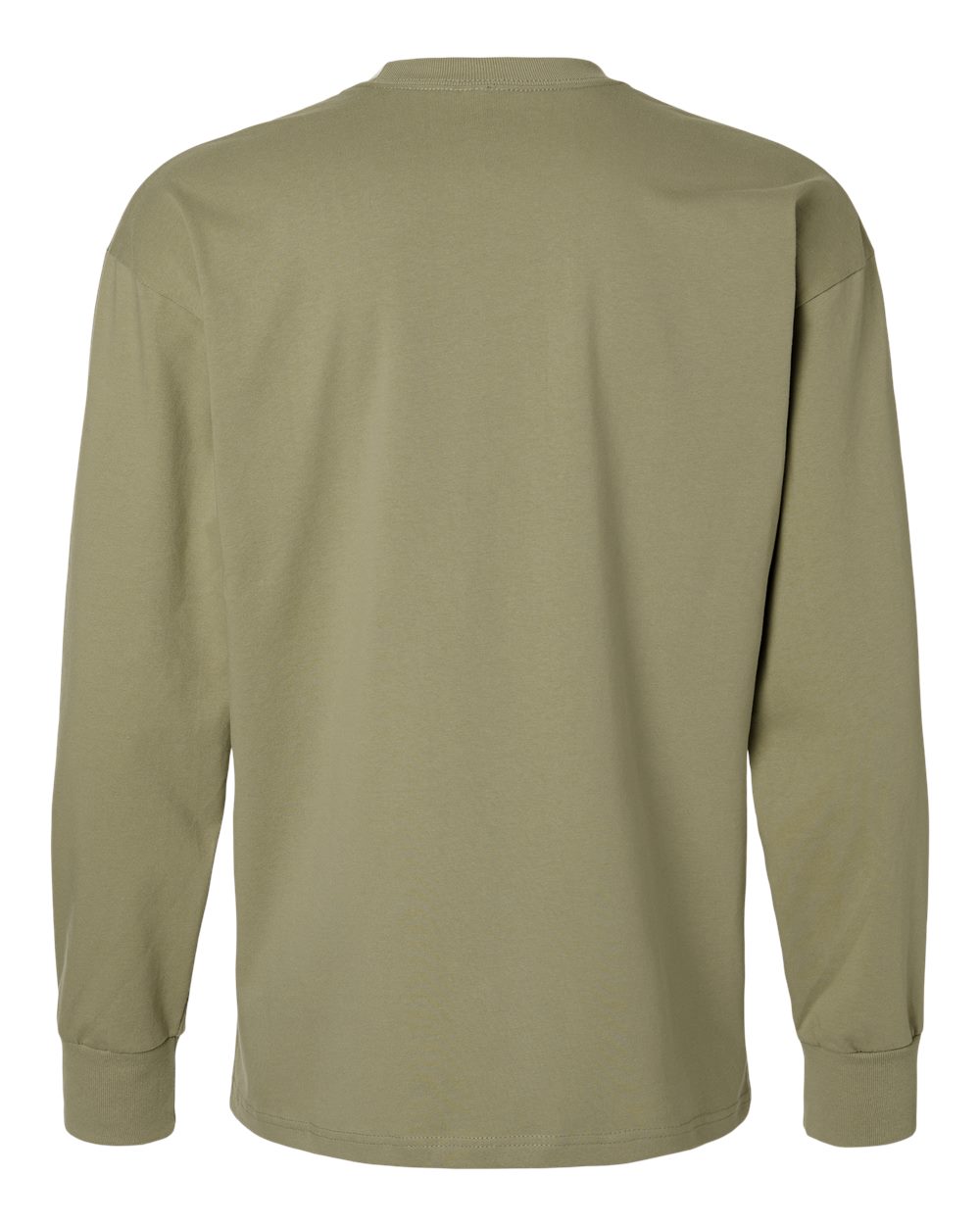 Heavyweight Long Sleeve T-Shirt - Back - B00218642 - Light Olive