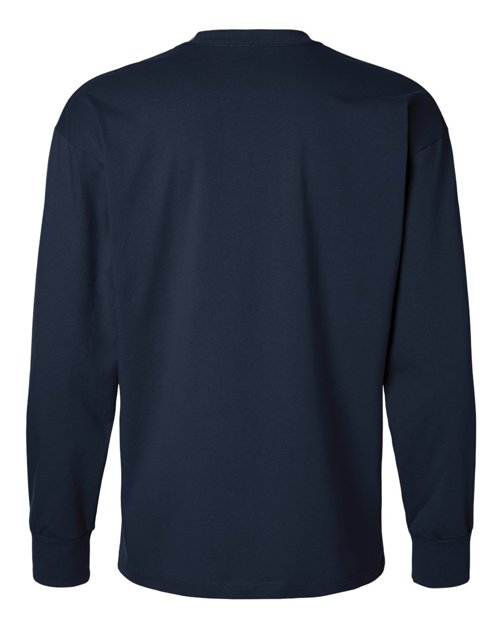 Heavyweight Long Sleeve T-Shirt - Back - B00218652 - Midnight Navy