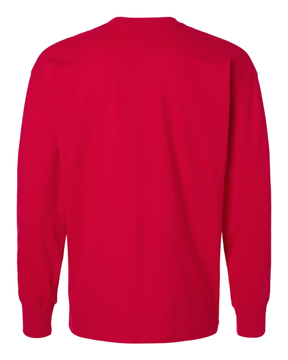 Heavyweight Long Sleeve T-Shirt - Back - B00218702 - Red