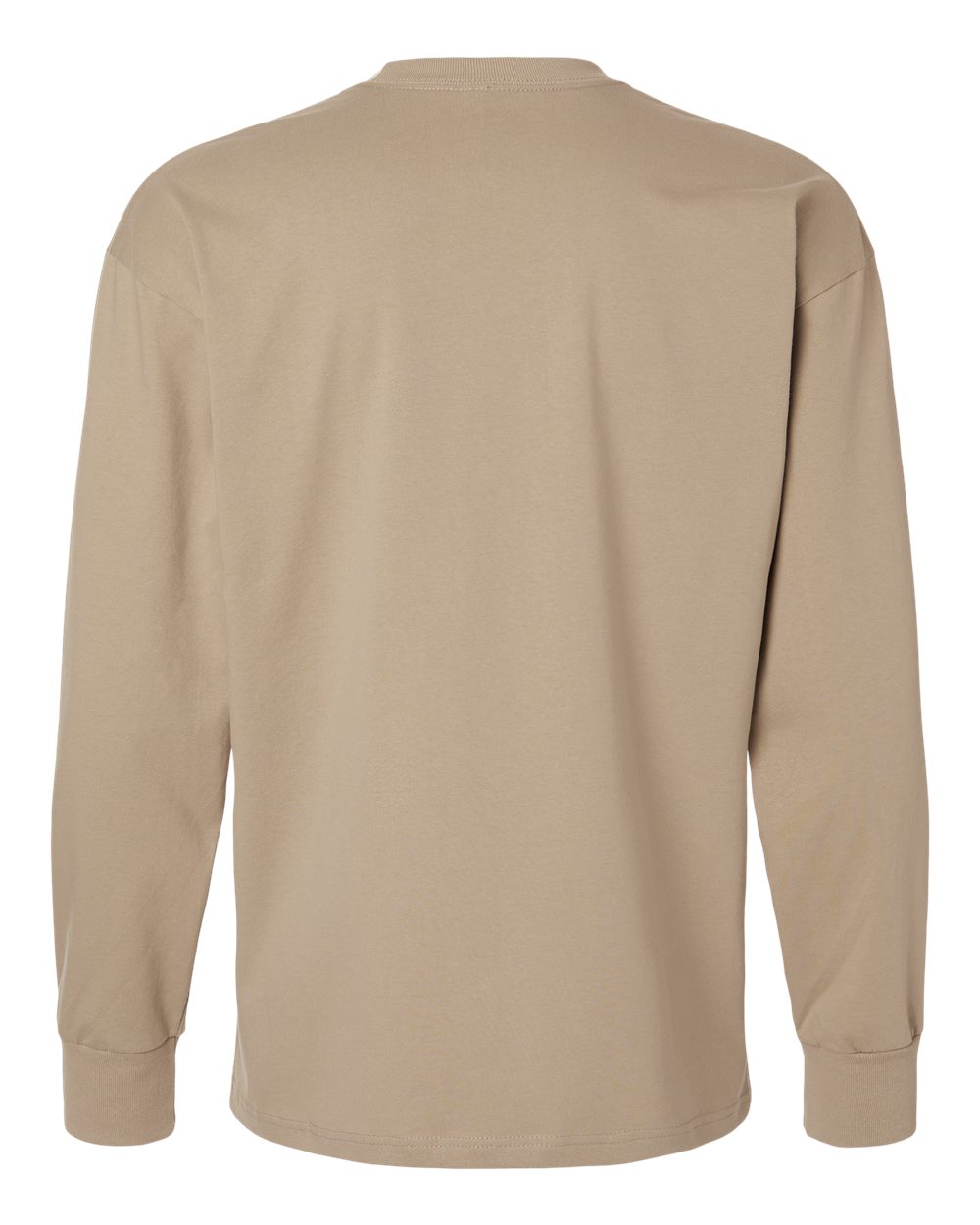 Heavyweight Long Sleeve T-Shirt - Back - B00218962 - Tan