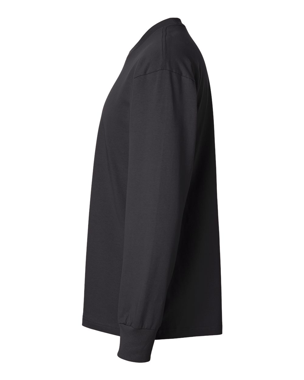 Heavyweight Long Sleeve T-Shirt - DirectSide - B00218572 - Graphite Black