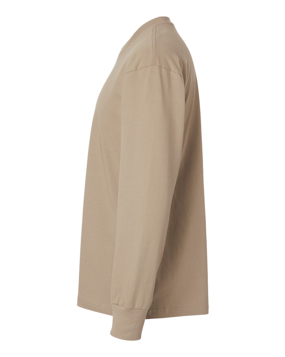 Heavyweight Long Sleeve T-Shirt - DirectSide - B00218962 - Tan