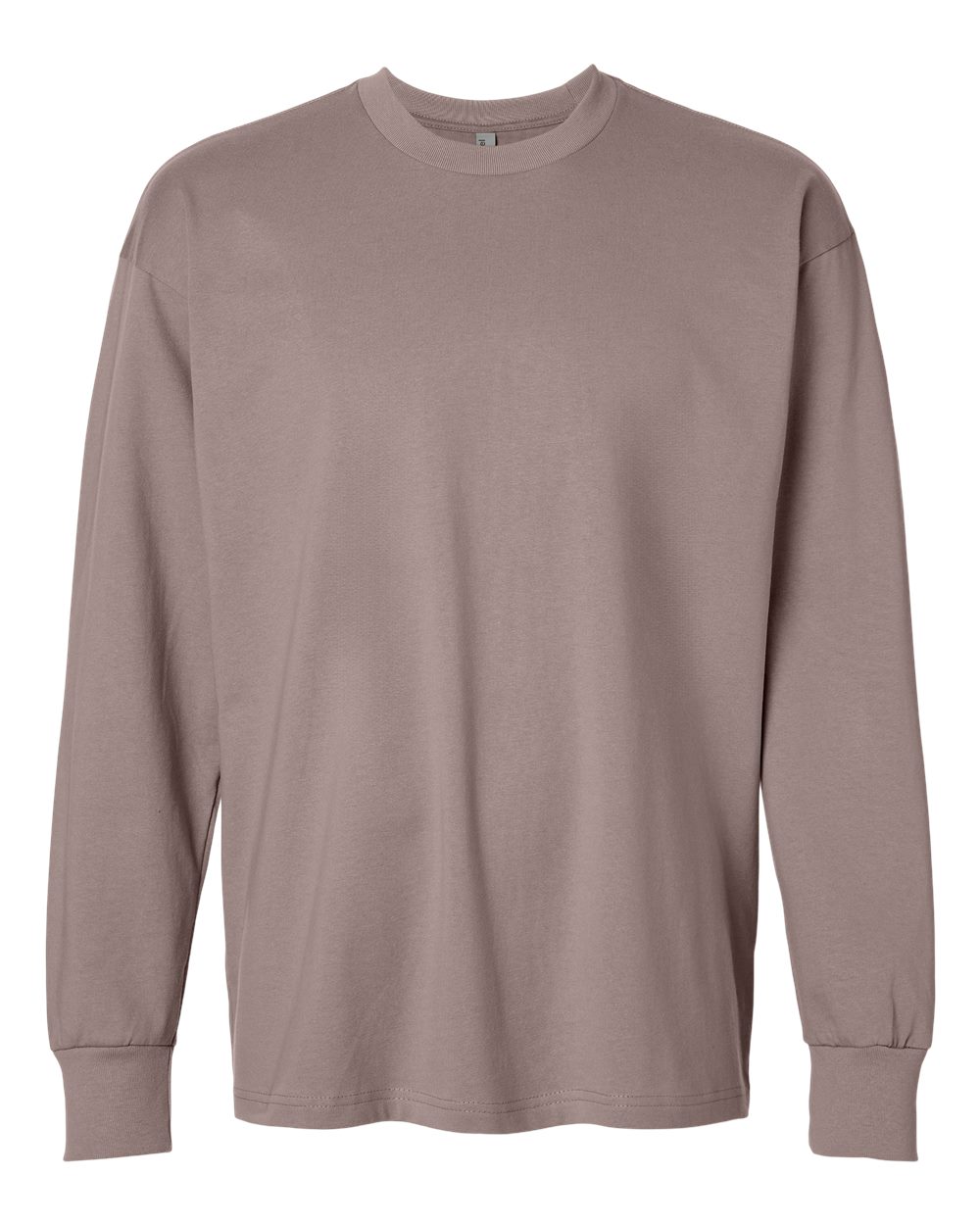 Heavyweight Long Sleeve T-Shirt - Front - B00218012 - Shiitake