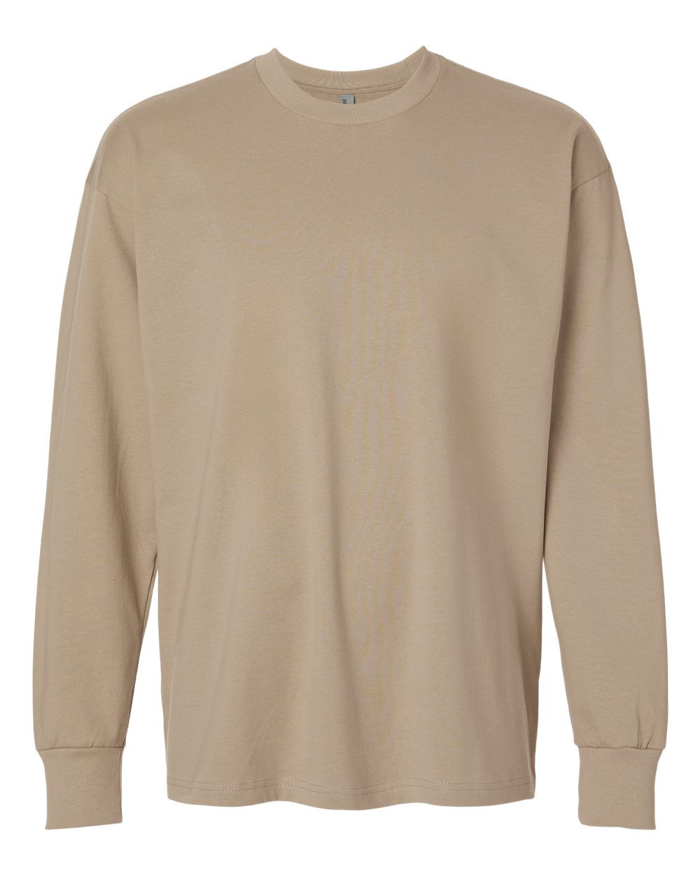 Heavyweight Long Sleeve T-Shirt - Front - B00218962 - Tan