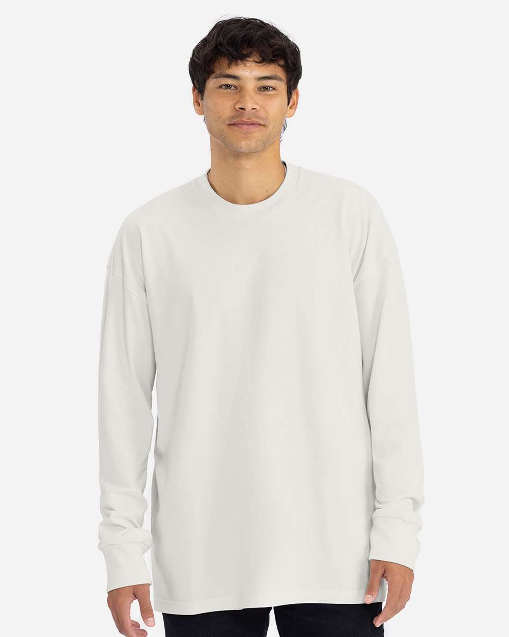 Heavyweight Long Sleeve T-Shirt - OnModelFront - B00218242 - Bone