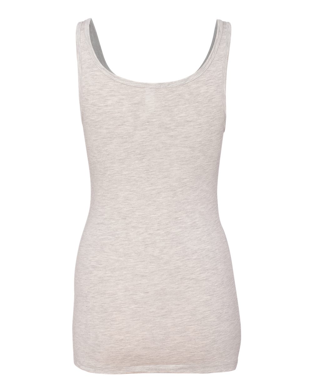 Women’s Spandex Jersey Tank - Back - B58418027 - Light Heather Grey