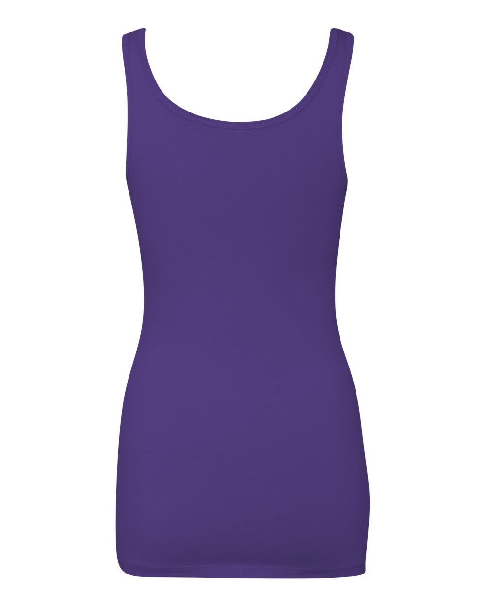 Women’s Spandex Jersey Tank - Back - B58418672 - Purple Rush