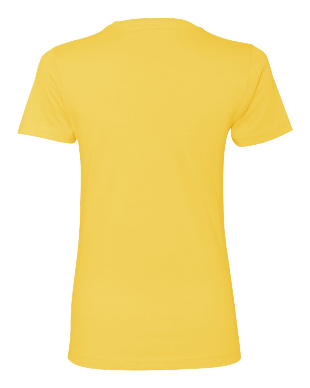 Women’s Cotton T-Shirt - Back - B50218412 - Vibrant Yellow