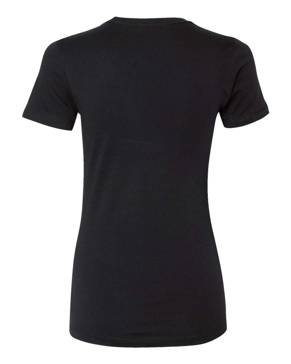 Women’s Cotton T-Shirt - Back - B50218502 - Black
