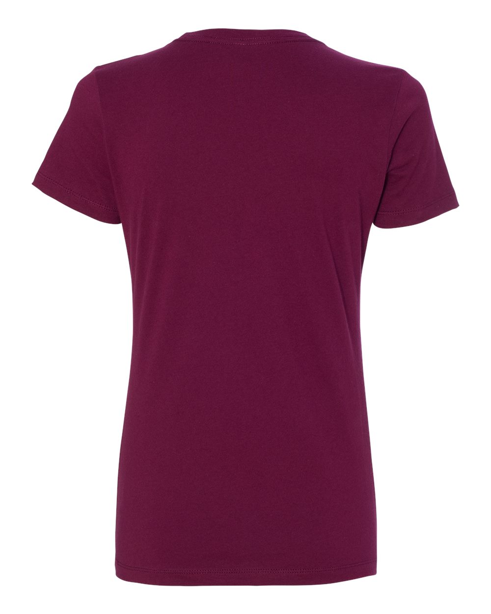 Women’s Cotton T-Shirt - Back - B50218532 - Maroon