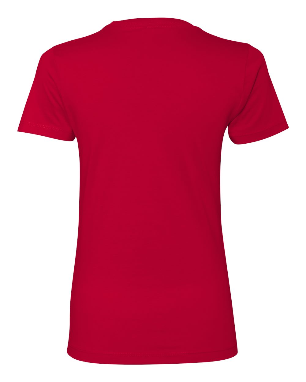 Women’s Cotton T-Shirt - Back - B50218702 - Red