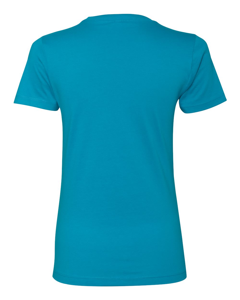 Women’s Cotton T-Shirt - Back - B50218762 - Turquoise