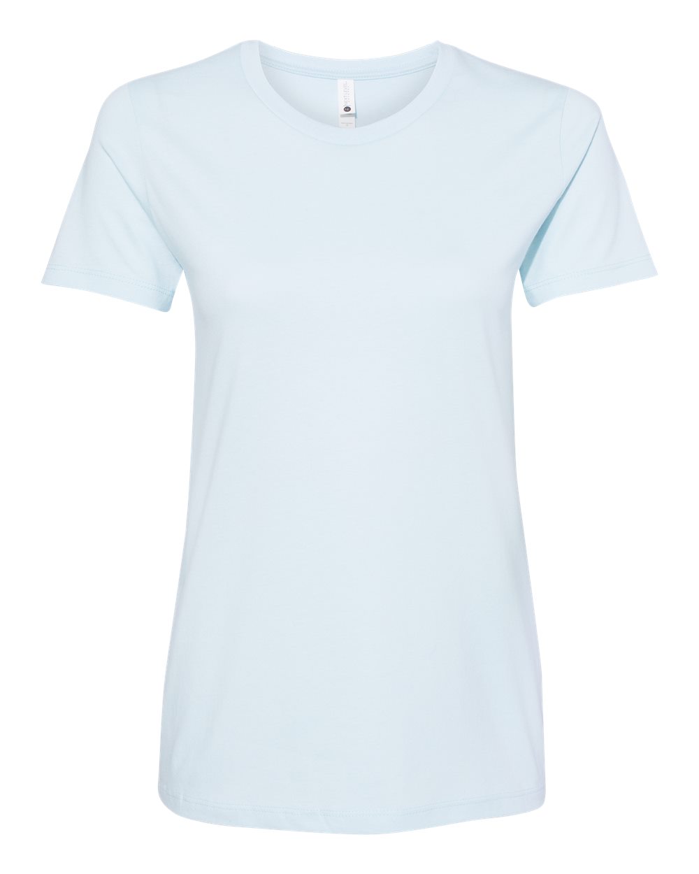 Women’s Cotton T-Shirt - Front - B50218212 - Light Blue