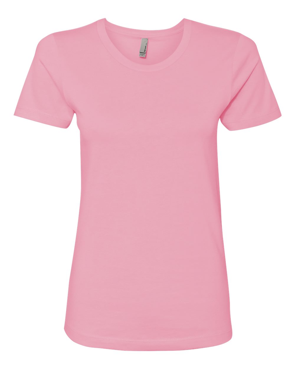 Women’s Cotton T-Shirt - Front - B50218302 - Light Pink