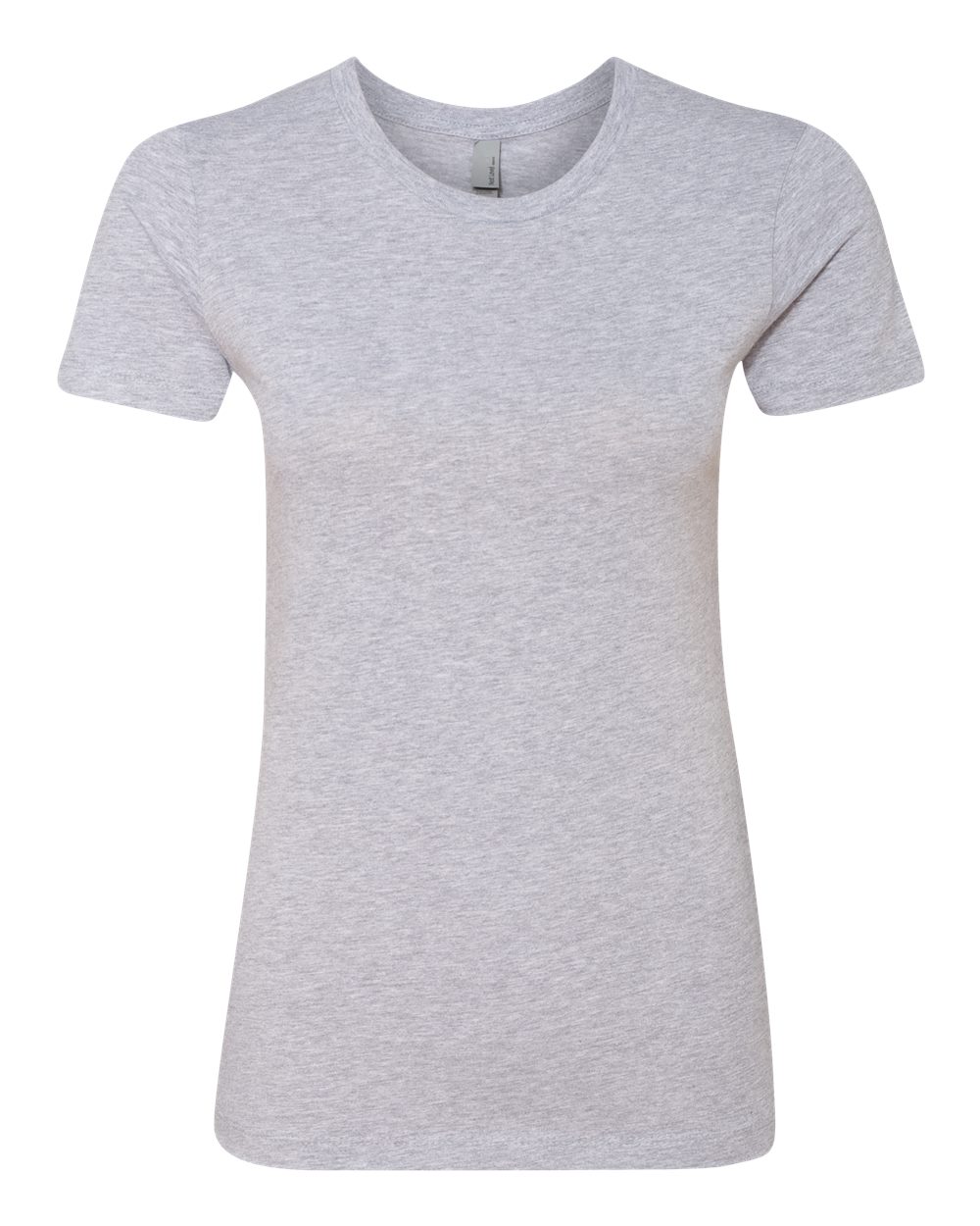 Women’s Cotton T-Shirt - Front - B50218582 - Heather Grey