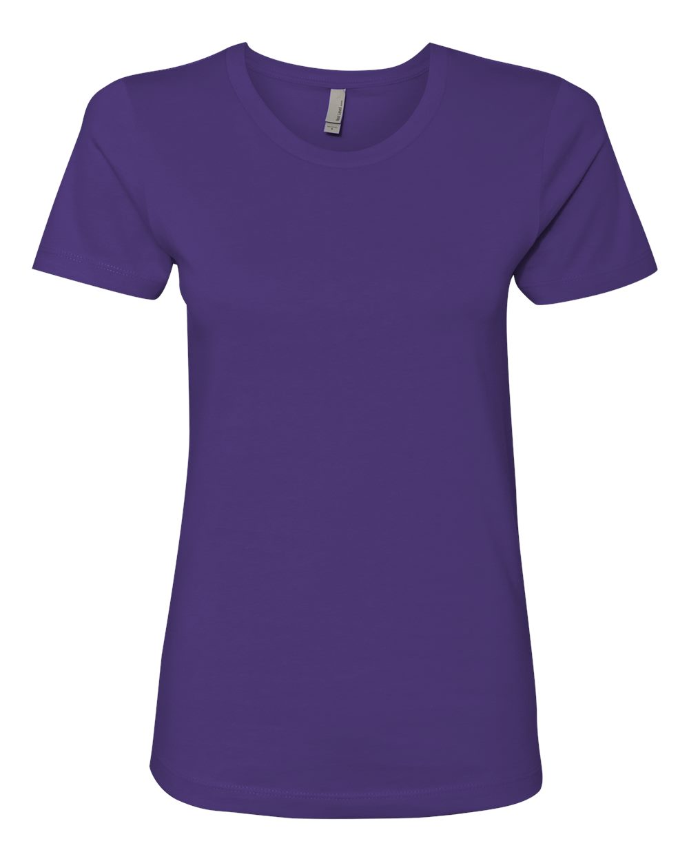 Women’s Cotton T-Shirt - Front - B50218672 - Purple Rush