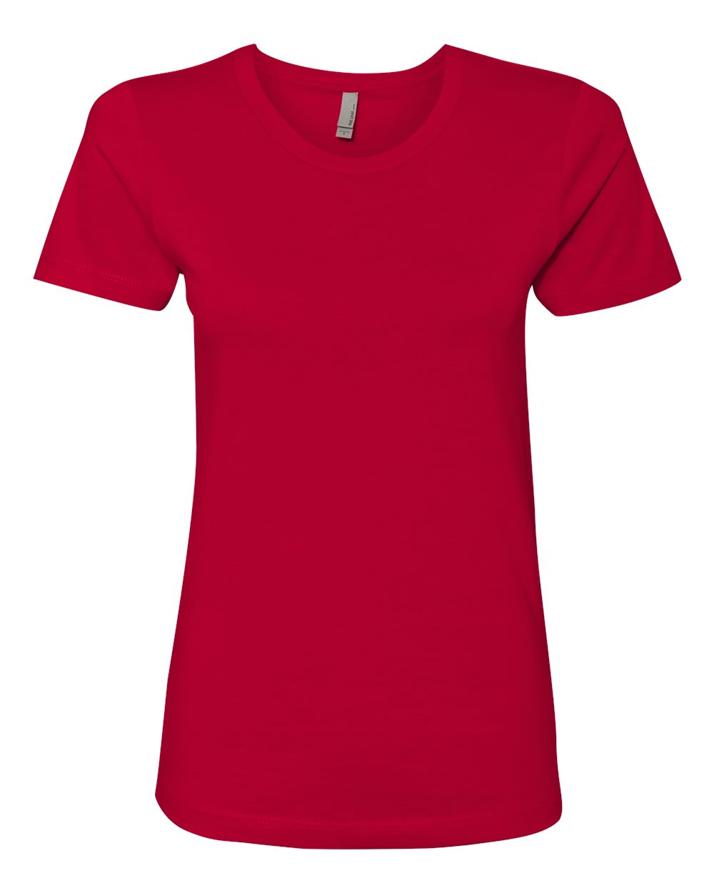 Women’s Cotton T-Shirt - Front - B50218702 - Red