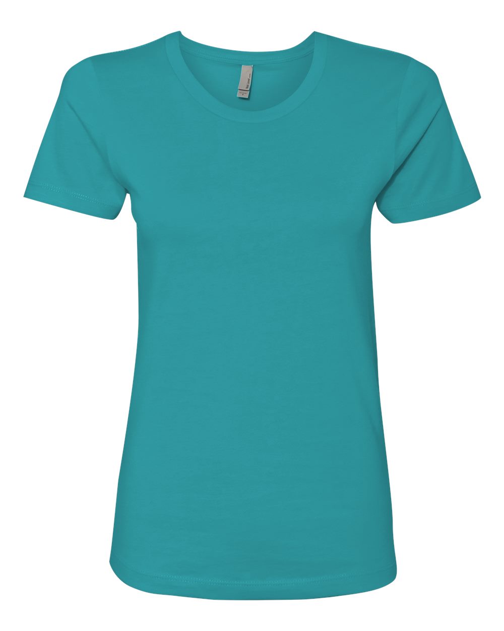 Women’s Cotton T-Shirt - Front - B50218972 - Tahiti Blue