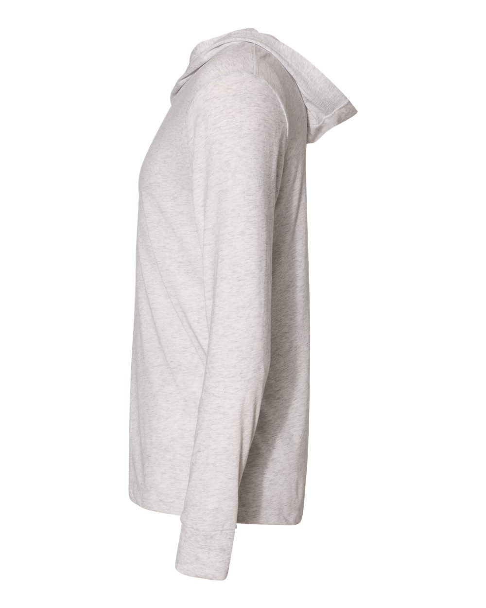 Unisex Triblend Hooded Long Sleeve Pullover T-Shirt - DirectSide - B82018002 - Heather White