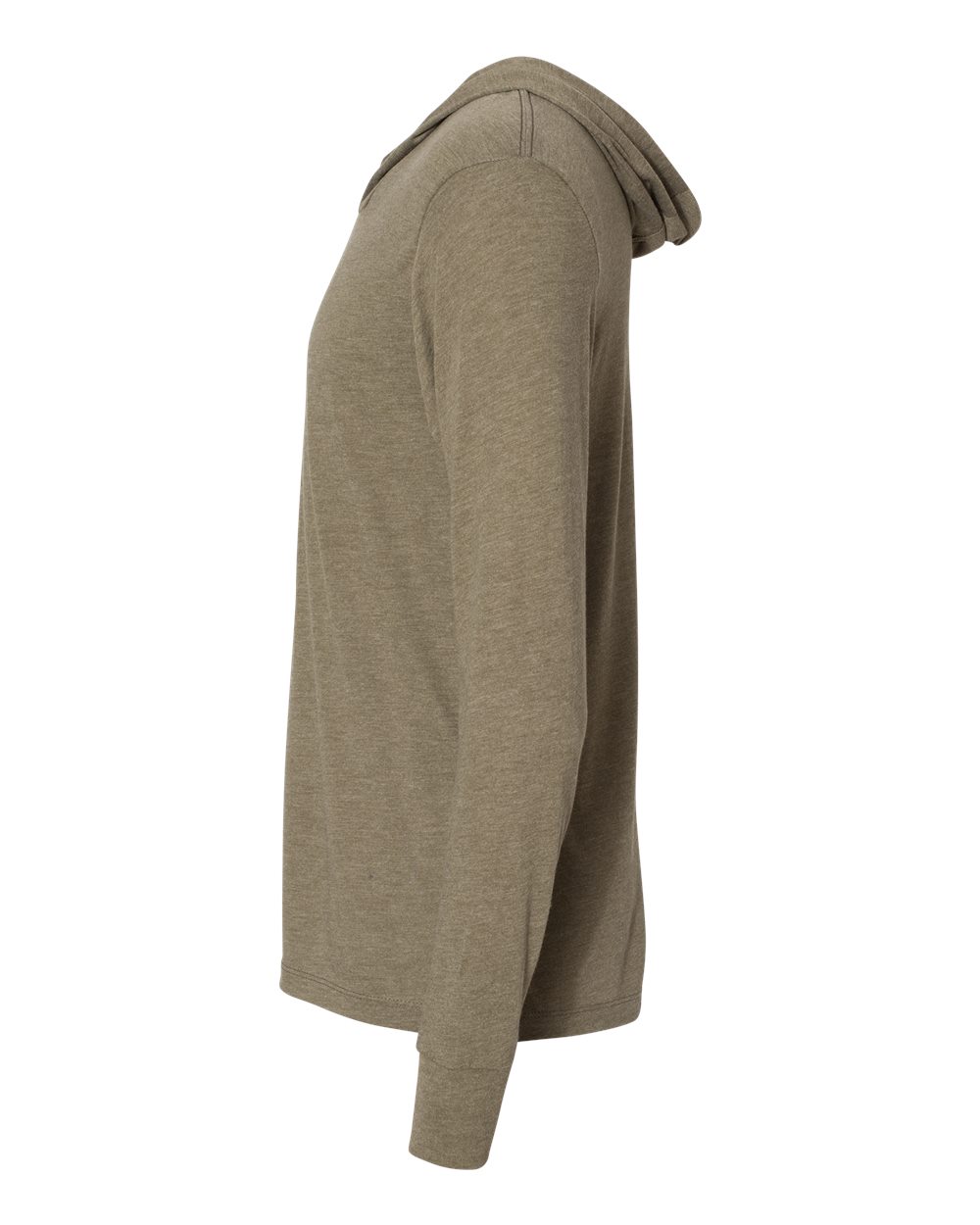 Unisex Triblend Hooded Long Sleeve Pullover T-Shirt - DirectSide - B82018062 - Military Green