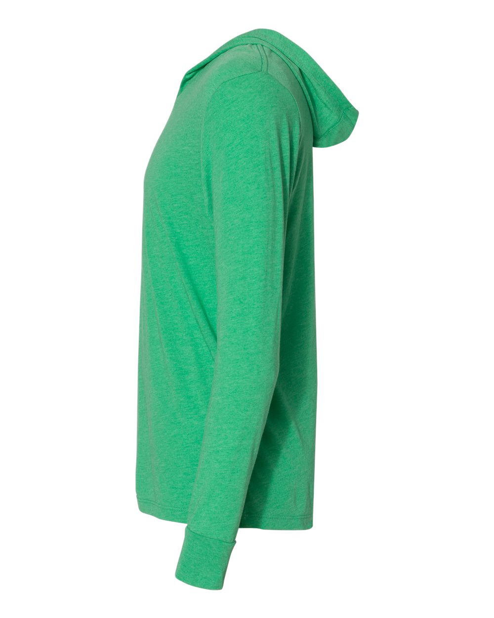 Unisex Triblend Hooded Long Sleeve Pullover T-Shirt - DirectSide - B82018192 - Envy