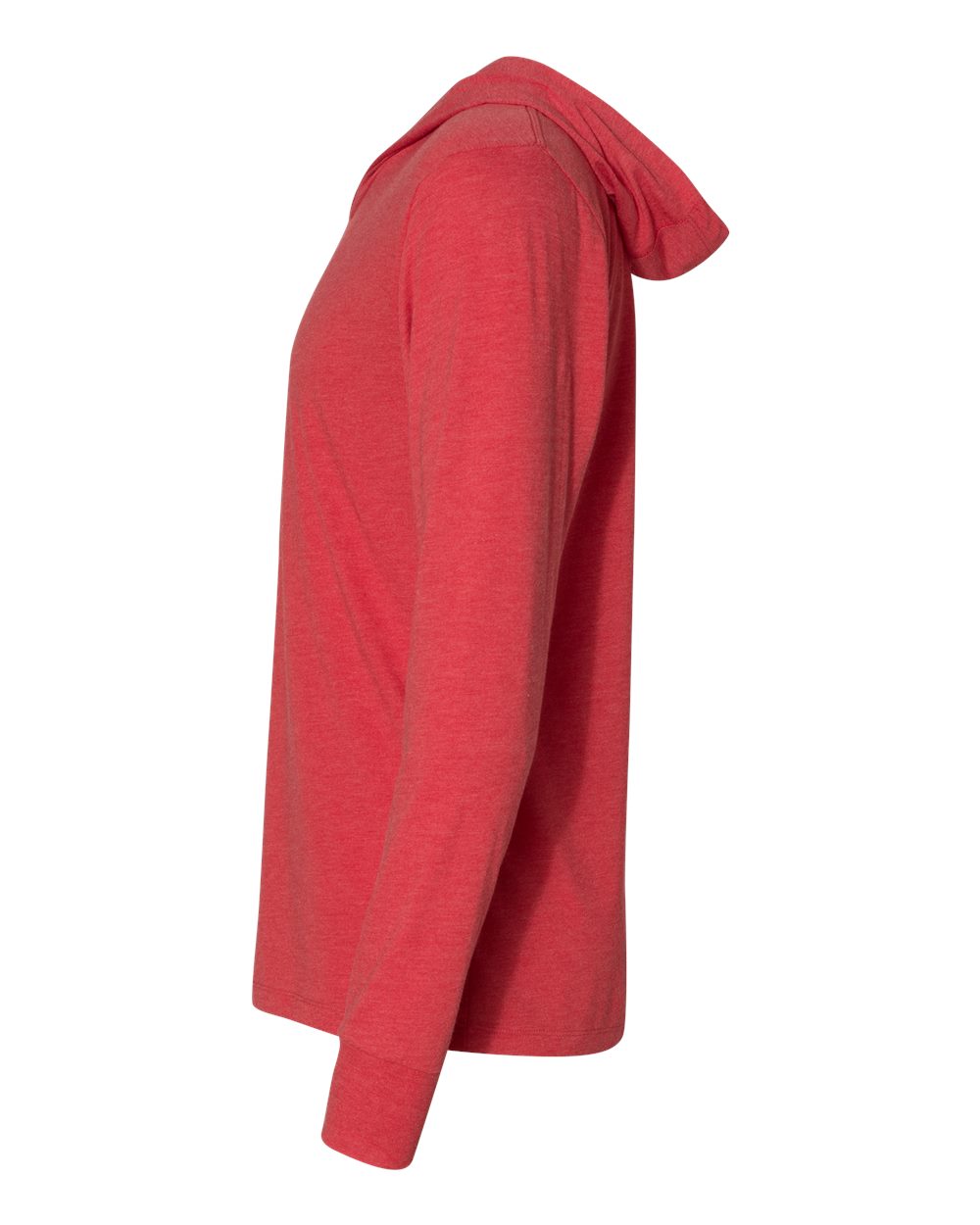 Unisex Triblend Hooded Long Sleeve Pullover T-Shirt - DirectSide - B82018702 - Vintage Red