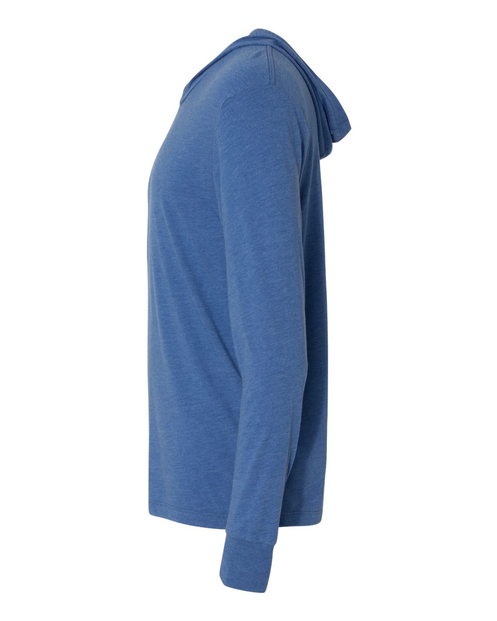 Unisex Triblend Hooded Long Sleeve Pullover T-Shirt - DirectSide - B82018752 - Vintage Royal